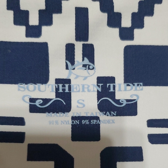 Southern Tide Blue and White Sleeveless Sheath Dress - Picture 2 of 8